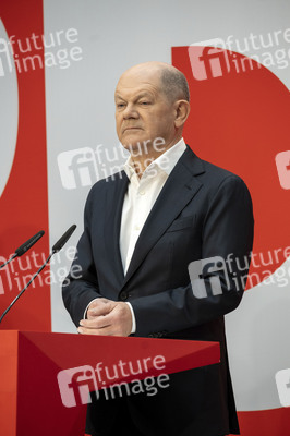 Pressekonferenz der SPD zu den Bundestagswahlen in Berlin