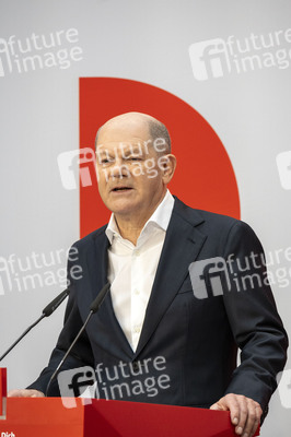 Pressekonferenz der SPD zu den Bundestagswahlen in Berlin