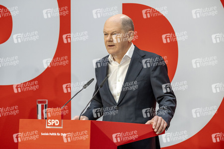 Pressekonferenz der SPD zu den Bundestagswahlen in Berlin