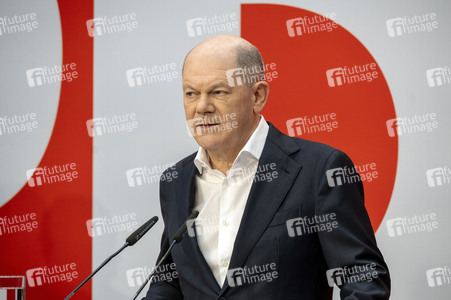Pressekonferenz der SPD zu den Bundestagswahlen in Berlin