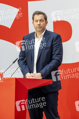 Pressekonferenz der SPD zu den Bundestagswahlen in Berlin