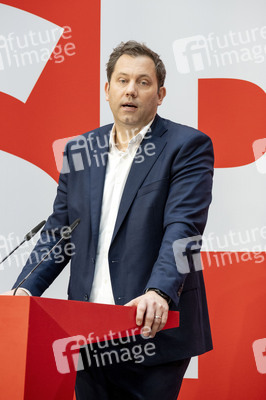 Pressekonferenz der SPD zu den Bundestagswahlen in Berlin