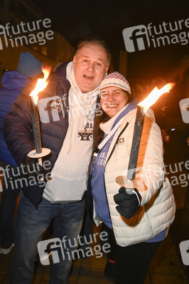 Fackellauf bei den Baltic Lights 2025 auf Usedom