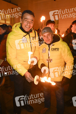 Fackellauf bei den Baltic Lights 2025 auf Usedom