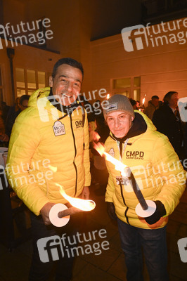 Fackellauf bei den Baltic Lights 2025 auf Usedom