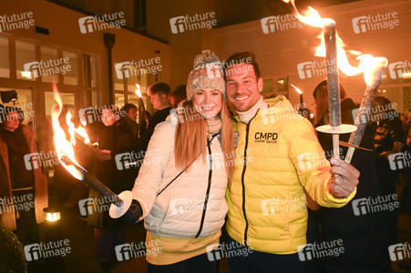 Fackellauf bei den Baltic Lights 2025 auf Usedom
