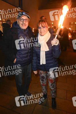 Fackellauf bei den Baltic Lights 2025 auf Usedom