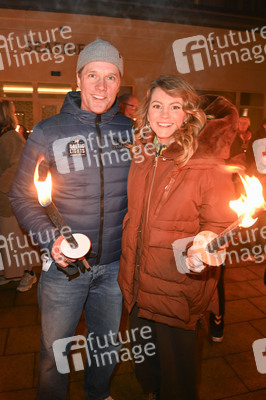 Fackellauf bei den Baltic Lights 2025 auf Usedom