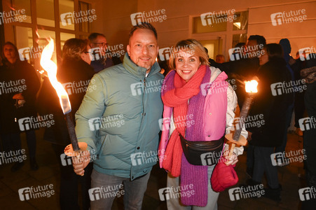 Fackellauf bei den Baltic Lights 2025 auf Usedom