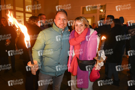 Fackellauf bei den Baltic Lights 2025 auf Usedom