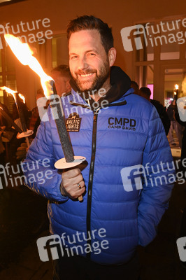 Fackellauf bei den Baltic Lights 2025 auf Usedom