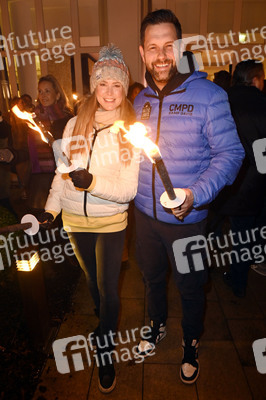 Fackellauf bei den Baltic Lights 2025 auf Usedom