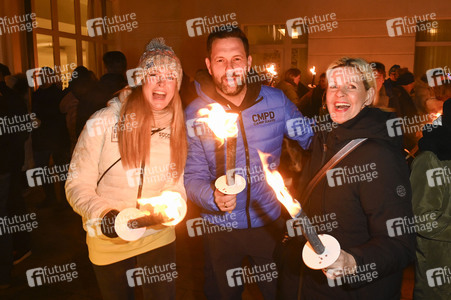 Fackellauf bei den Baltic Lights 2025 auf Usedom