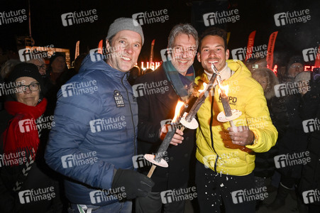 Fackellauf bei den Baltic Lights 2025 auf Usedom