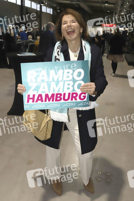 Wahlkampfabschluss der CDU zur Bürgerschaftswahl 2025 in Hmburg