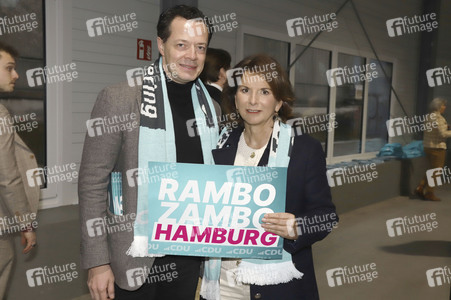 Wahlkampfabschluss der CDU zur Bürgerschaftswahl 2025 in Hmburg