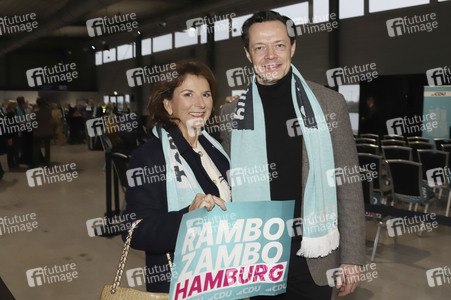 Wahlkampfabschluss der CDU zur Bürgerschaftswahl 2025 in Hmburg