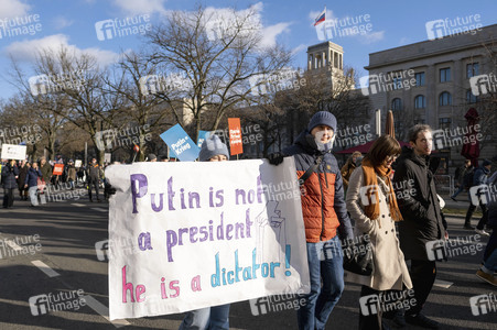 Demonstration 'Russland gegen Putin!' in Berlin