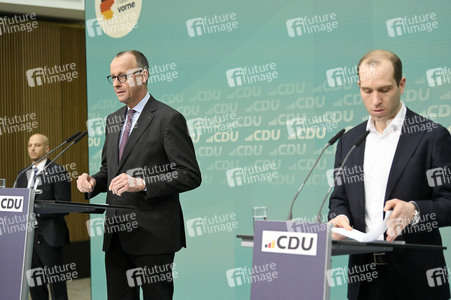Pressekonferenz der CDU im Nachgang zur Bürgerschaftswahl Hamburg in Berlin