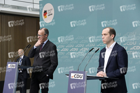Pressekonferenz der CDU im Nachgang zur Bürgerschaftswahl Hamburg in Berlin