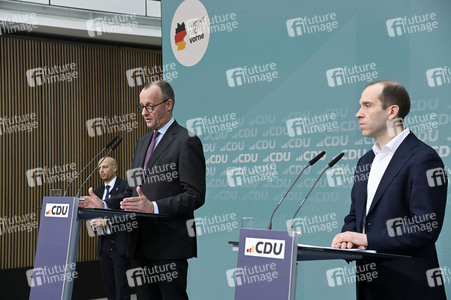 Pressekonferenz der CDU im Nachgang zur Bürgerschaftswahl Hamburg in Berlin