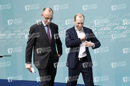 Pressekonferenz der CDU im Nachgang zur Bürgerschaftswahl Hamburg in Berlin