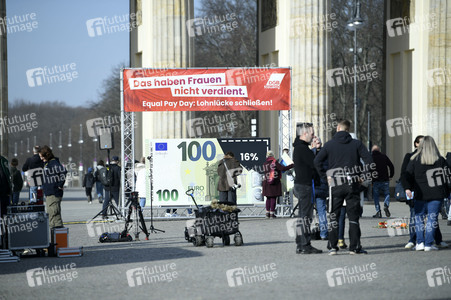 Equal Pay Day Aktion des DGB in Berlin