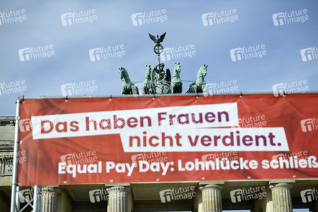 Equal Pay Day Aktion des DGB in Berlin