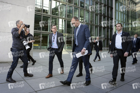 Pressekonferenz nach den Sondierungsgesprächen von Union und SPD in Berlin
