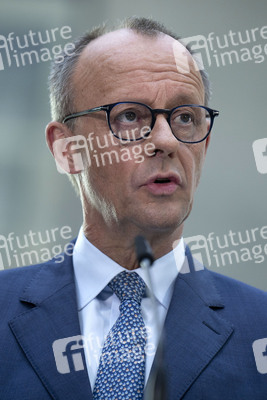 Pressekonferenz nach den Sondierungsgesprächen von Union und SPD in Berlin