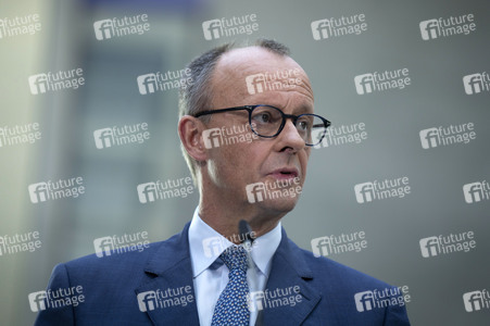 Pressekonferenz nach den Sondierungsgesprächen von Union und SPD in Berlin