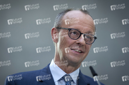 Pressekonferenz nach den Sondierungsgesprächen von Union und SPD in Berlin