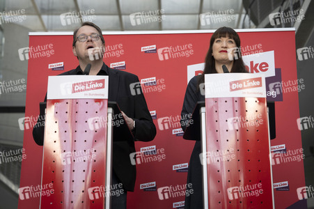 Pressestatement der Partei Die Linke in Berlin
