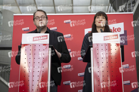 Pressestatement der Partei Die Linke in Berlin