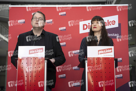 Pressestatement der Partei Die Linke in Berlin