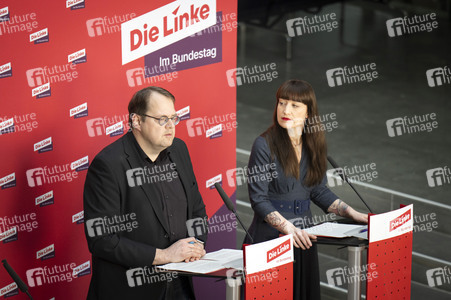 Pressestatement der Partei Die Linke in Berlin