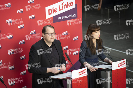 Pressestatement der Partei Die Linke in Berlin