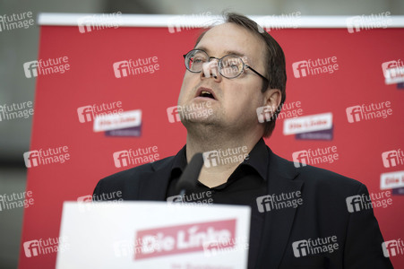 Pressestatement der Partei Die Linke in Berlin