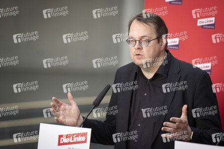 Pressestatement der Partei Die Linke in Berlin