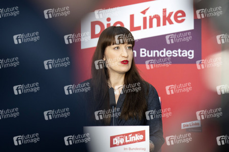 Pressestatement der Partei Die Linke in Berlin