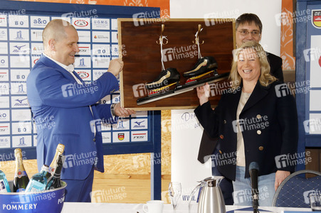 Pressekonferenz mit Claudia Pechstein in Berlin