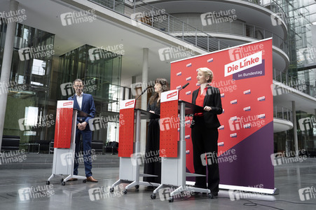 Pressestatement der Partei Die Linke in Berlin