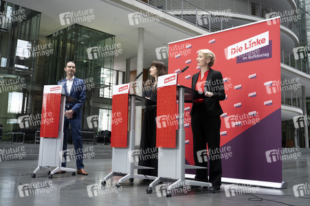 Pressestatement der Partei Die Linke in Berlin