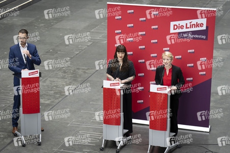Pressestatement der Partei Die Linke in Berlin