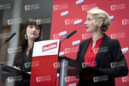 Pressestatement der Partei Die Linke in Berlin