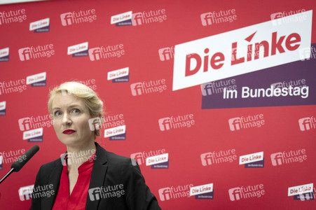 Pressestatement der Partei Die Linke in Berlin