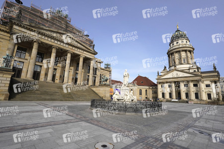 Wiedereröffnung vom Gendarmenmarkt in Berlin