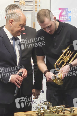 Olaf Scholz auf der Internationalen Handwerksmesse in München