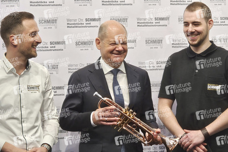 Olaf Scholz auf der Internationalen Handwerksmesse in München