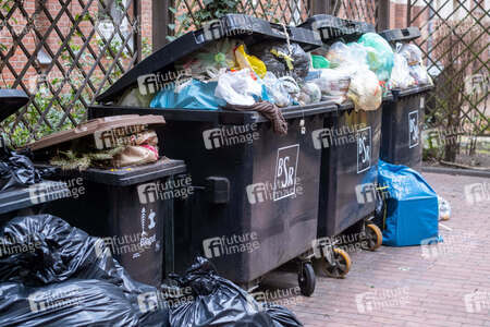 Streik der Stadtreinigung BSR in Berlin